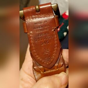 Brown Leather Belt 34 Inch